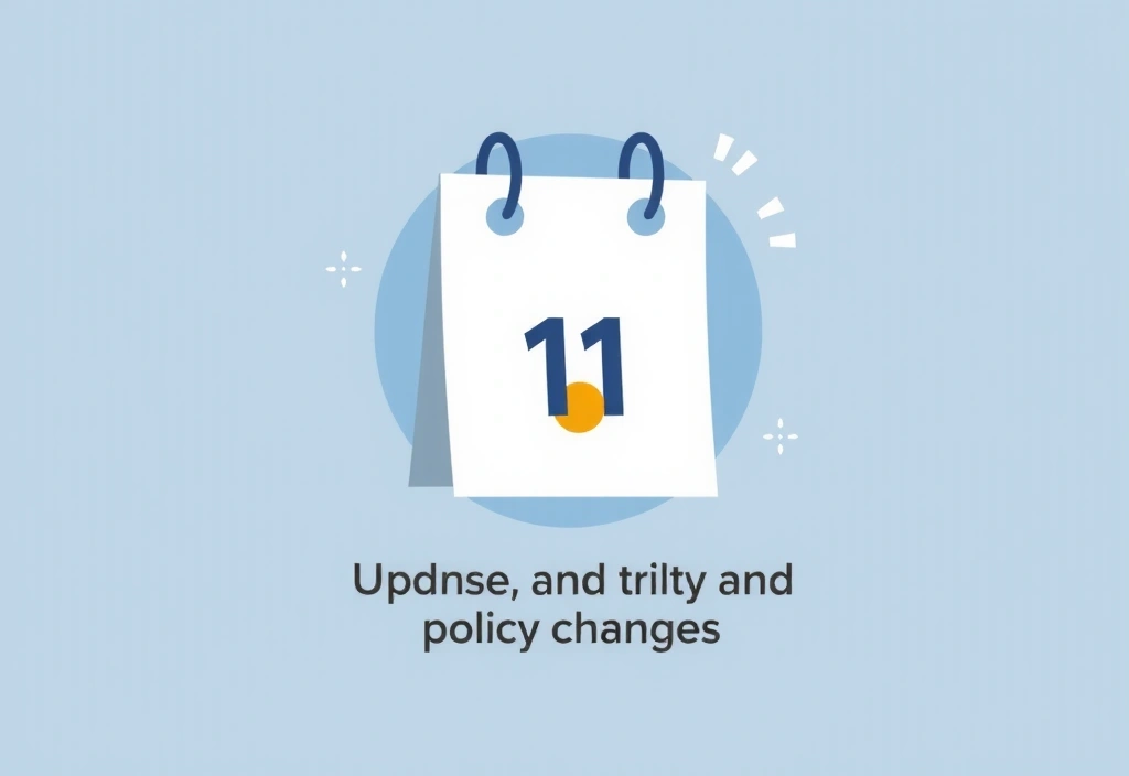 Calendar icon symbolizing policy updates
