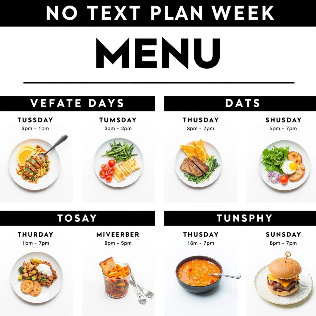 Graficky zpracovaný plán stravování