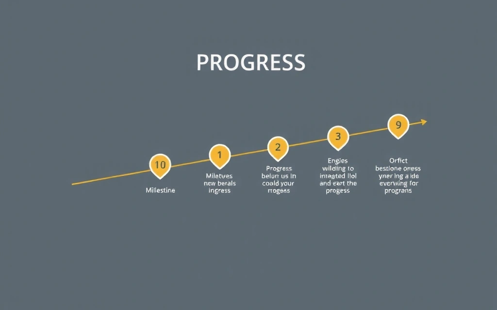 Graf pokroku ukazující zlepšení v čase