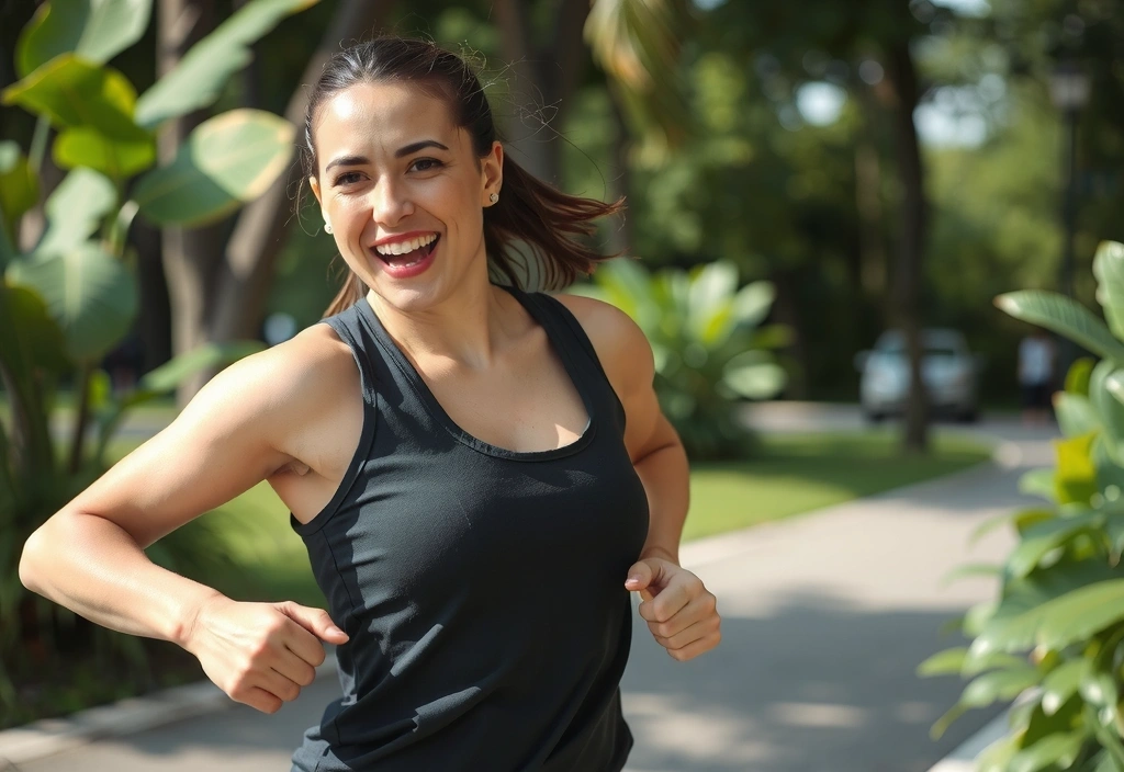 Osoba s energií cvičící